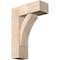Ekena Millwork Thorton Block Smooth Bracket w/ Offset Brace, Douglas Fir, 7 1/2"W x 20"D x 28"H BKT0806X20X28THR05SDF - alternate 1